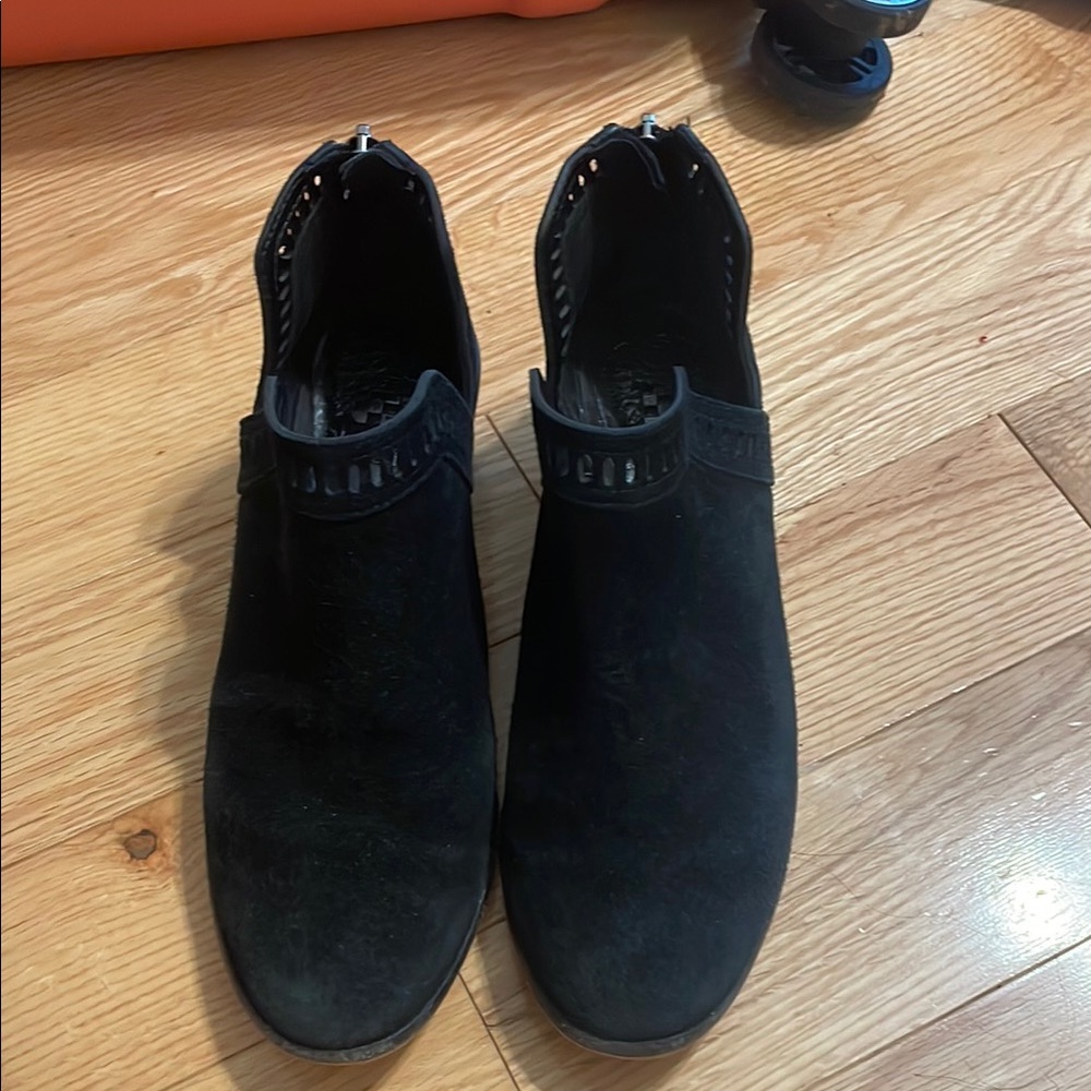 Vince Camuto Black Suede Ankle Boots